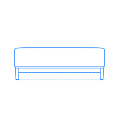Furniture Benches Brava Platform Bench 2 Seat Simple Line Art Svg, Free Vectors File
